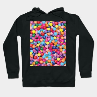 Valentines Pride Heart Shape Candy Pattern Hoodie